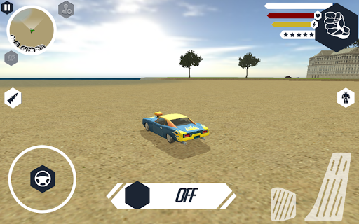 Muscule Car Robot - Gameplay image of android game