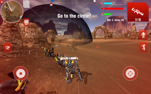 Royal Robots Battleground - Gameplay image of android game