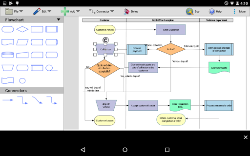 ClickCharts Flowcharts - عکس برنامه موبایلی اندروید