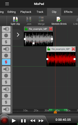 MixPad Multitrack Mixer - Image screenshot of android app