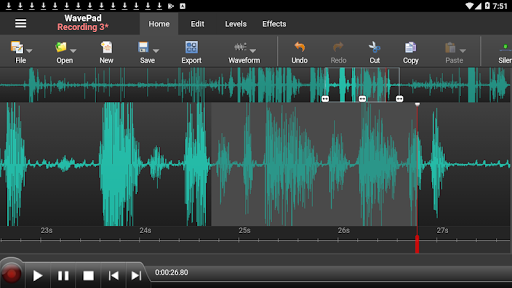 WavePad Audio Editor - عکس برنامه موبایلی اندروید