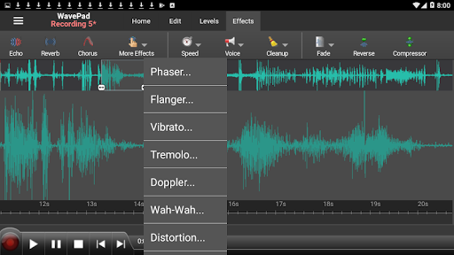 WavePad Audio Editor - عکس برنامه موبایلی اندروید