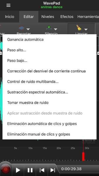 WavePad, editor de audio - Image screenshot of android app