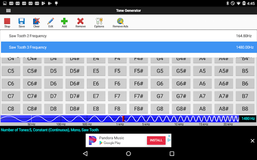 ToneGen Tone Generator - Image screenshot of android app