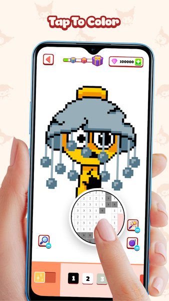 DIY Pixel Art Number ASMR - Gameplay image of android game