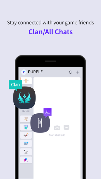 PURPLE: Play, Chat, and Stream - عکس برنامه موبایلی اندروید