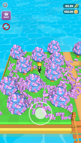 Rich Island - Gameplay image of android game