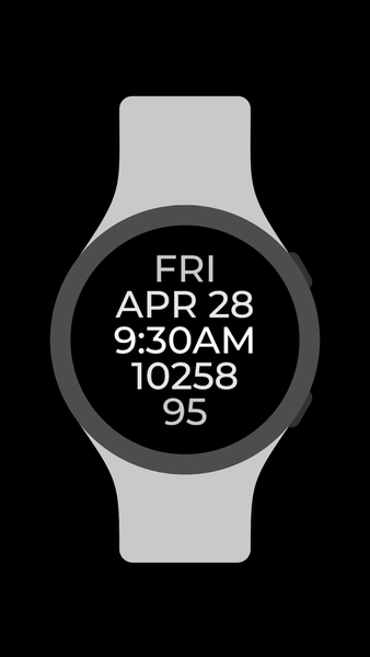 Readable Watch Face - Image screenshot of android app