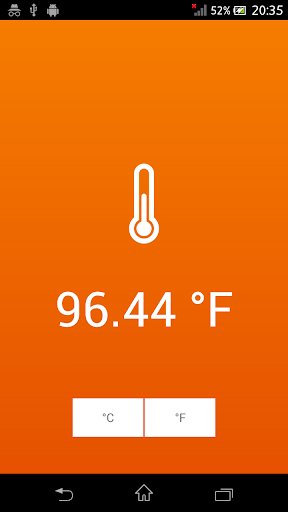 Thermometer - Room Temperature - Image screenshot of android app