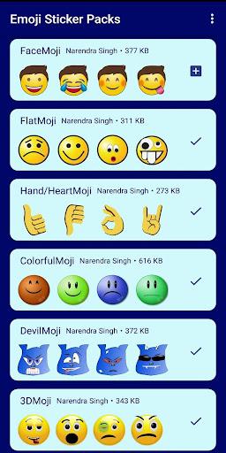 HD Emoji Stickers - WAStickerA - Image screenshot of android app