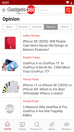 Gadgets ۳۶۰ - عکس برنامه موبایلی اندروید