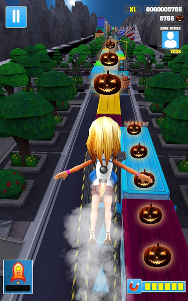 Night Princess Runner Subway Bus: Endless Running - Gameplay image of android game