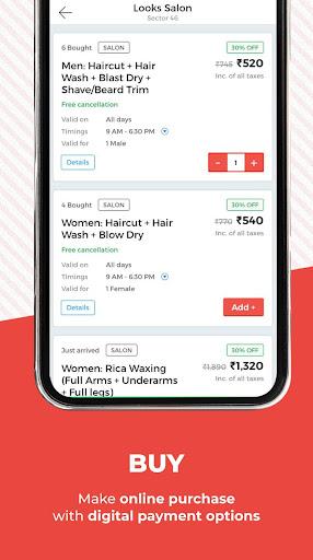 nearbuy - Food Spa Salon Deals - عکس برنامه موبایلی اندروید