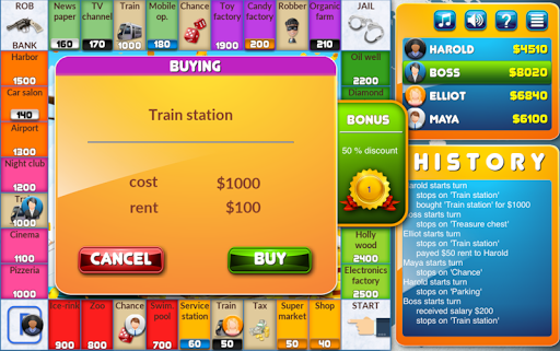 CrazyPoly - Business Dice Game - Gameplay image of android game