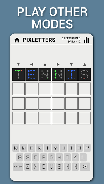 Pixletters - Gameplay image of android game