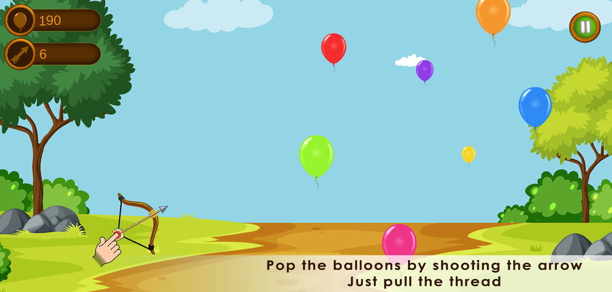 Balloon Bow and Arrow - BBA - Gameplay image of android game