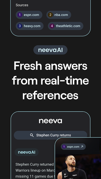Neeva Browser & Search Engine - عکس برنامه موبایلی اندروید