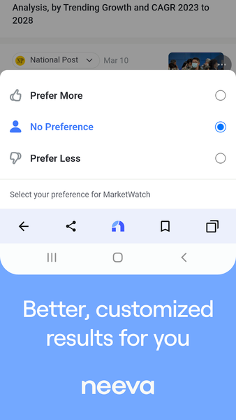 Neeva Browser & Search Engine - عکس برنامه موبایلی اندروید