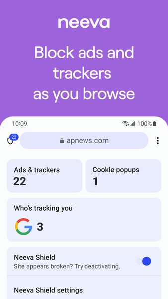 Neeva Browser & Search Engine - عکس برنامه موبایلی اندروید
