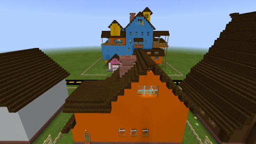Horror Hi Neighbor Maps Craft For MCPE - Gameplay image of android game