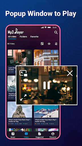 Music Video Player - عکس برنامه موبایلی اندروید