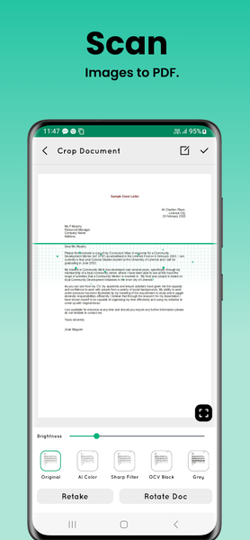 Document Scanner - Scan to PDF - عکس برنامه موبایلی اندروید