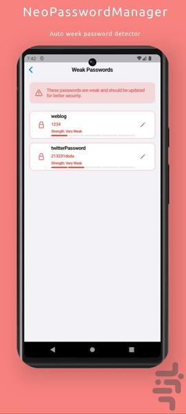 Neo Password Manager - Image screenshot of android app