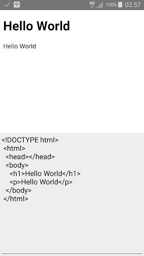 Live HTML Editor - Image screenshot of android app