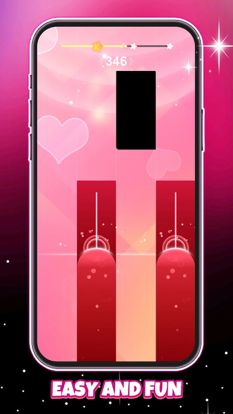 Neon Beats: Piano Colors Rush - Gameplay image of android game