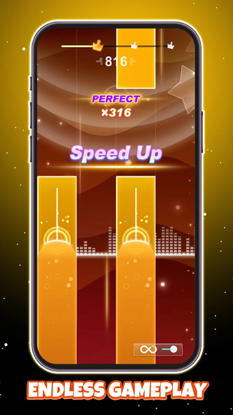 Neon Beats: Piano Colors Rush - Gameplay image of android game