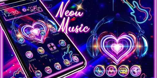 Neon Love Live Theme for Android - Download