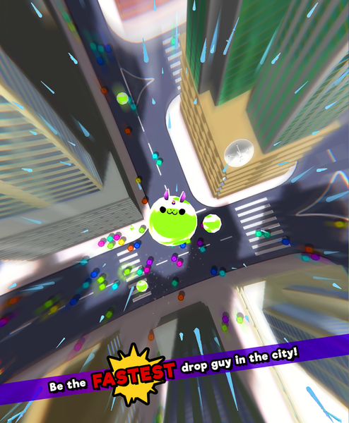 Dropy Fall! Kawaii Roll Smash - Gameplay image of android game