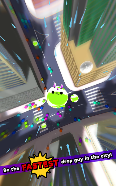 Dropy Fall! Kawaii Roll Smash - Gameplay image of android game