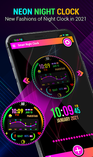 Neon Digital Clock - Image screenshot of android app