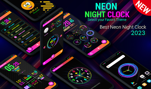 Neon Digital Clock - عکس برنامه موبایلی اندروید