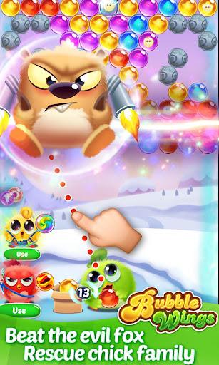 Bubble Wings: bubble shooter - Gameplay image of android game