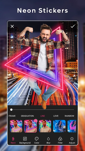 Neon Photo Editor - عکس برنامه موبایلی اندروید