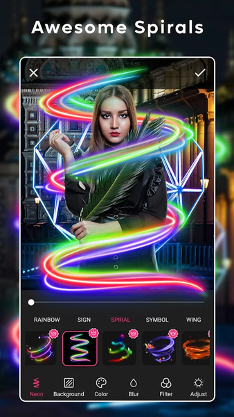 Neon Photo Editor - Image screenshot of android app