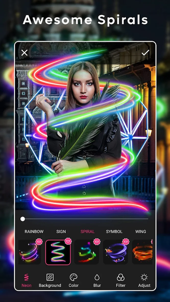 Neon Photo Editor - عکس برنامه موبایلی اندروید