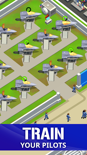 Idle Air Force Base - Gameplay image of android game