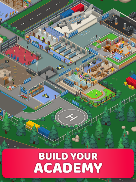 Idle SWAT Academy Tycoon - Gameplay image of android game