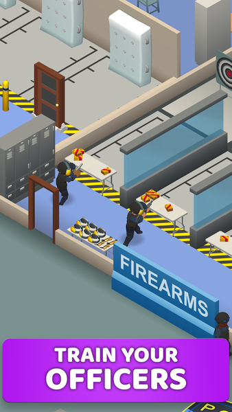 Idle SWAT Academy Tycoon - Gameplay image of android game