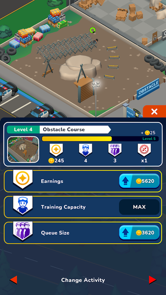 Idle SWAT Academy Tycoon - Gameplay image of android game