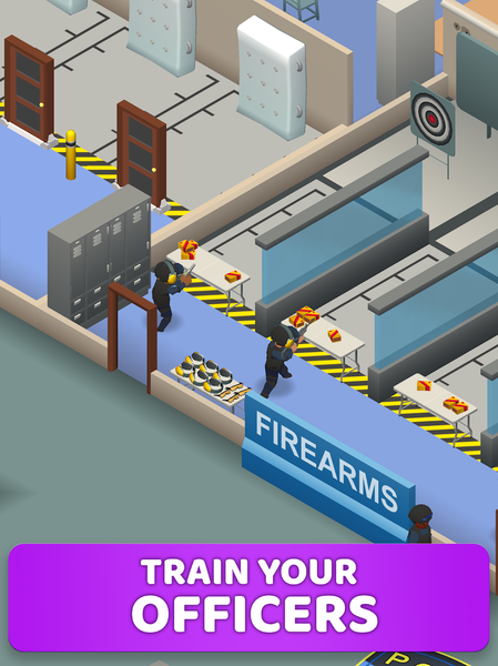 Idle SWAT Academy Tycoon - Gameplay image of android game