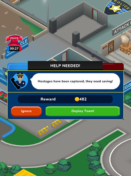 Idle SWAT Academy Tycoon - Gameplay image of android game