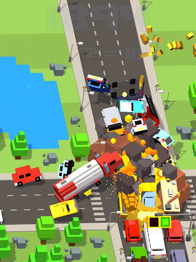 Crossy Crash Traffic Panic - Gameplay image of android game