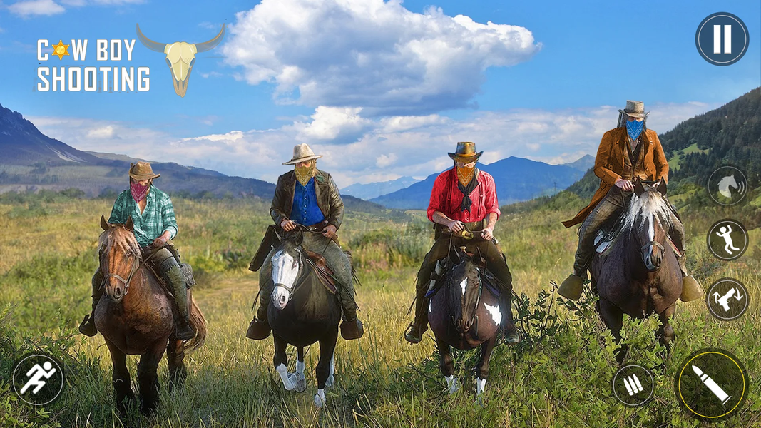 West Cowboy Game: Horse Riding - عکس بازی موبایلی اندروید