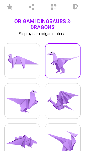 Origami Dinosaurs And Dragons - عکس برنامه موبایلی اندروید