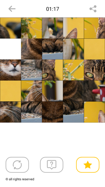 Jigsaw Cat Mosaic Puzzles - Gameplay image of android game