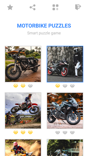 Jigsaw Motorcycle Puzzles - Gameplay image of android game
